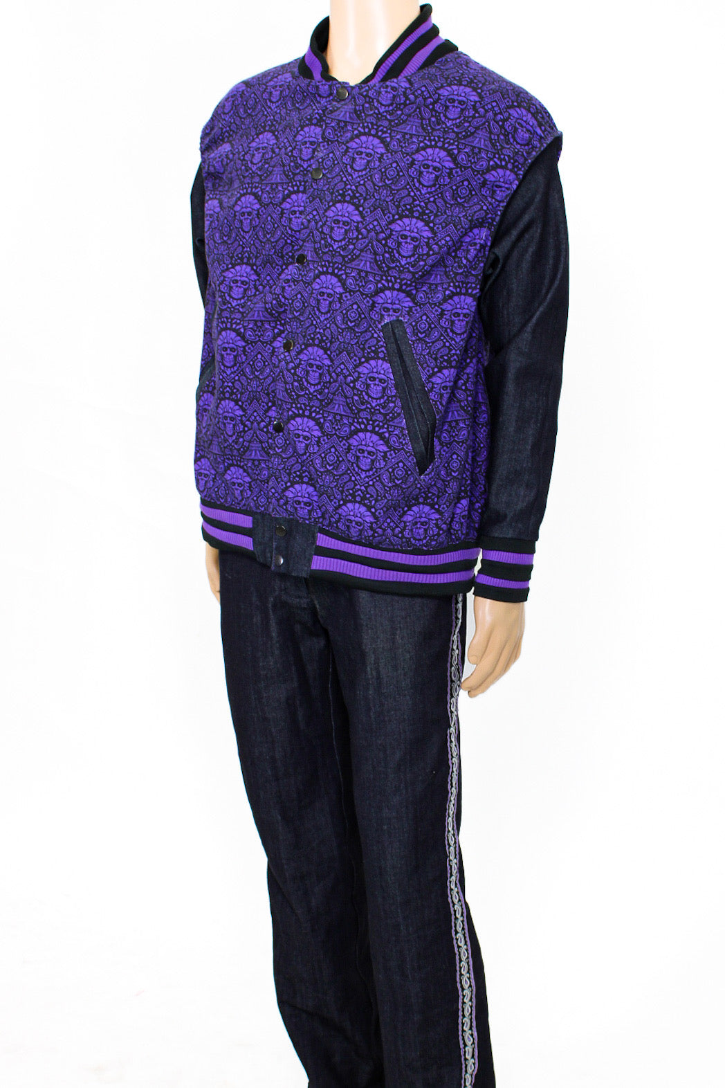 El Dominio Morado varsity jacket