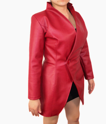 Wine vinyl jacket