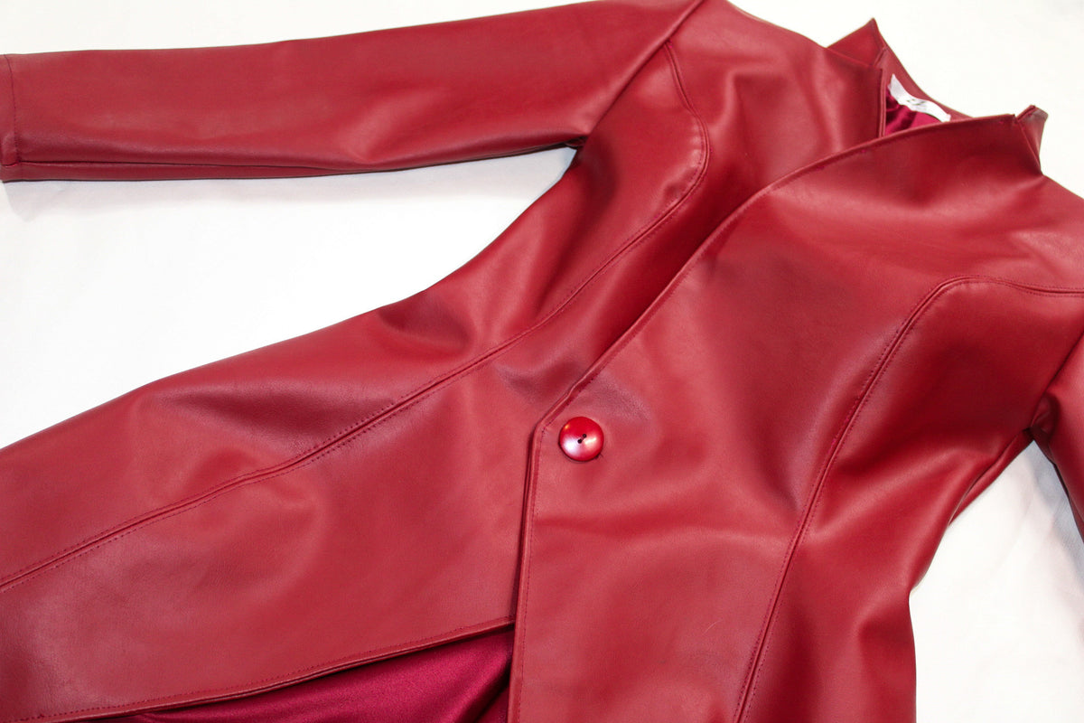 Wine vinyl jacket