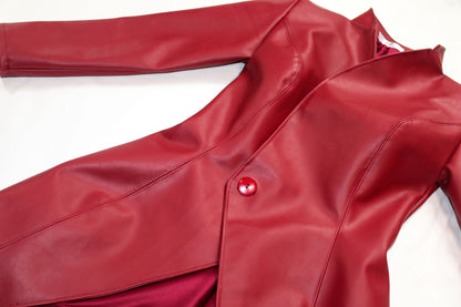Wine vinyl jacket