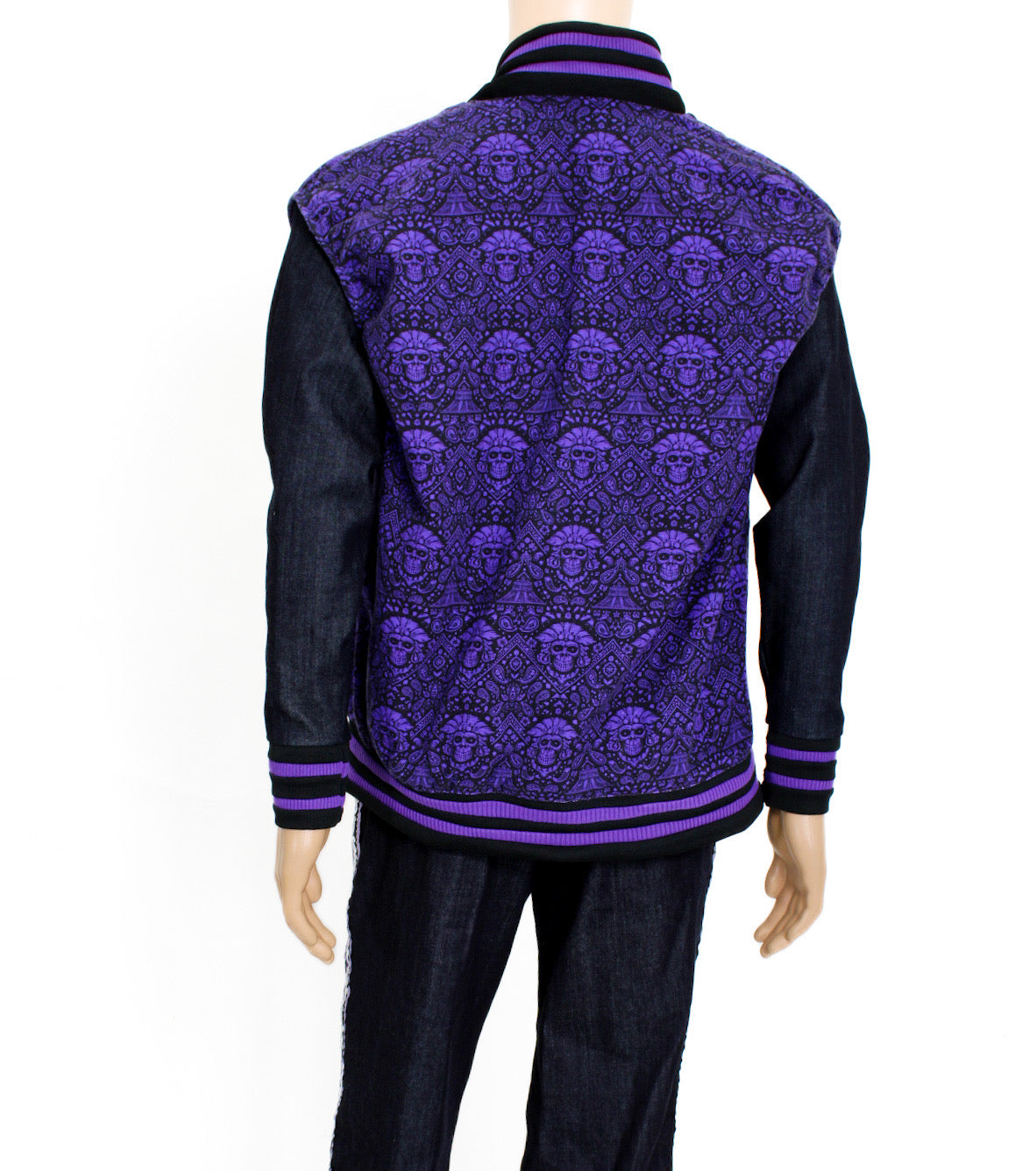 El Dominio Morado varsity jacket
