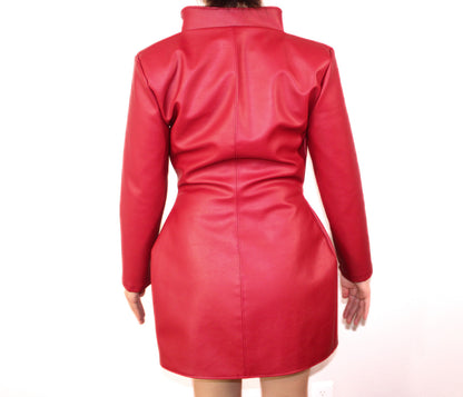 Wine vinyl jacket