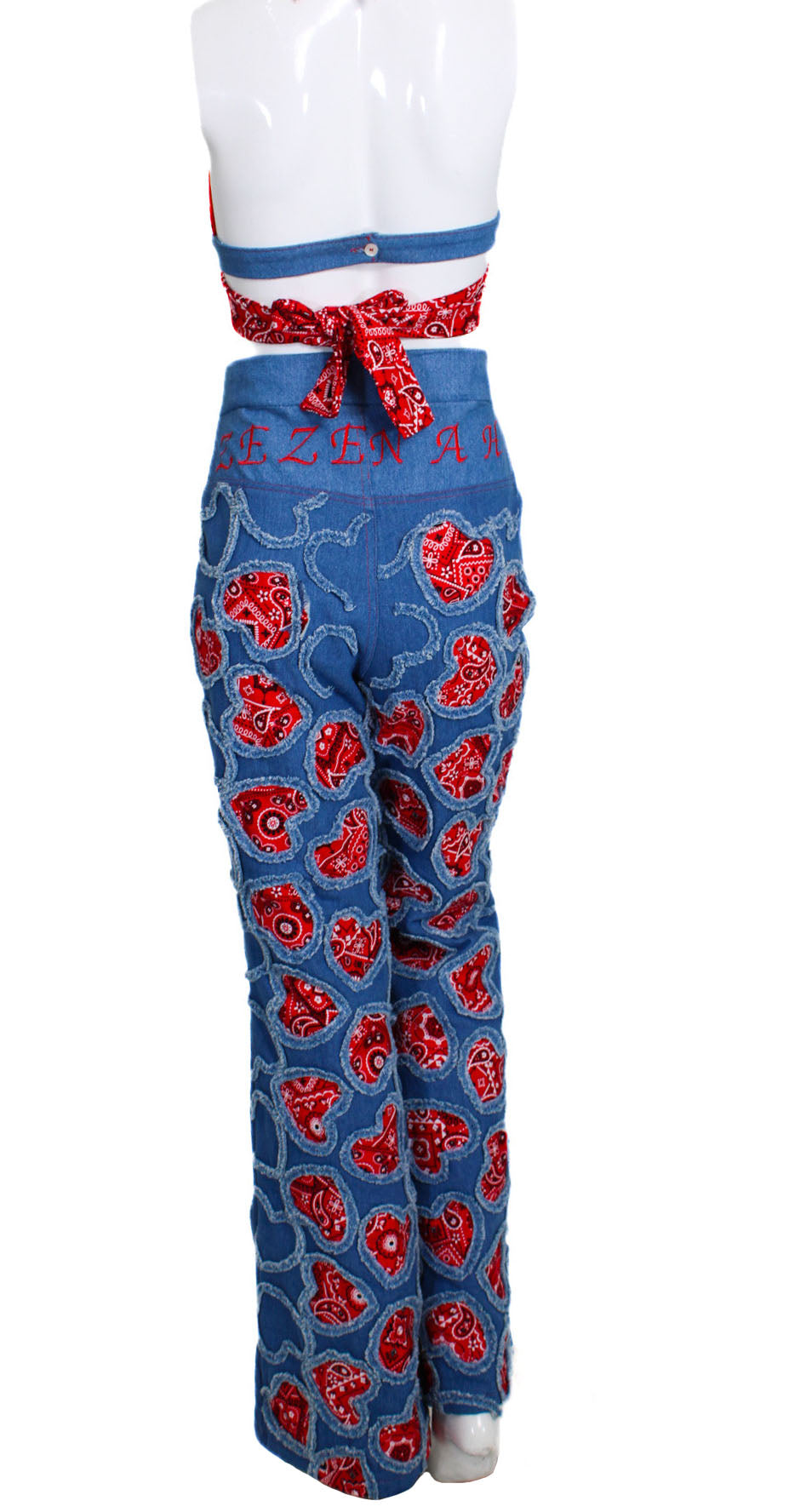 La bandida roja Heart Denim Set